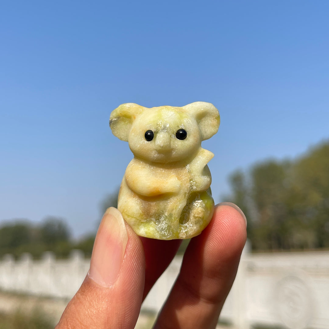 Natural Crystal Carving Small Cute Koala