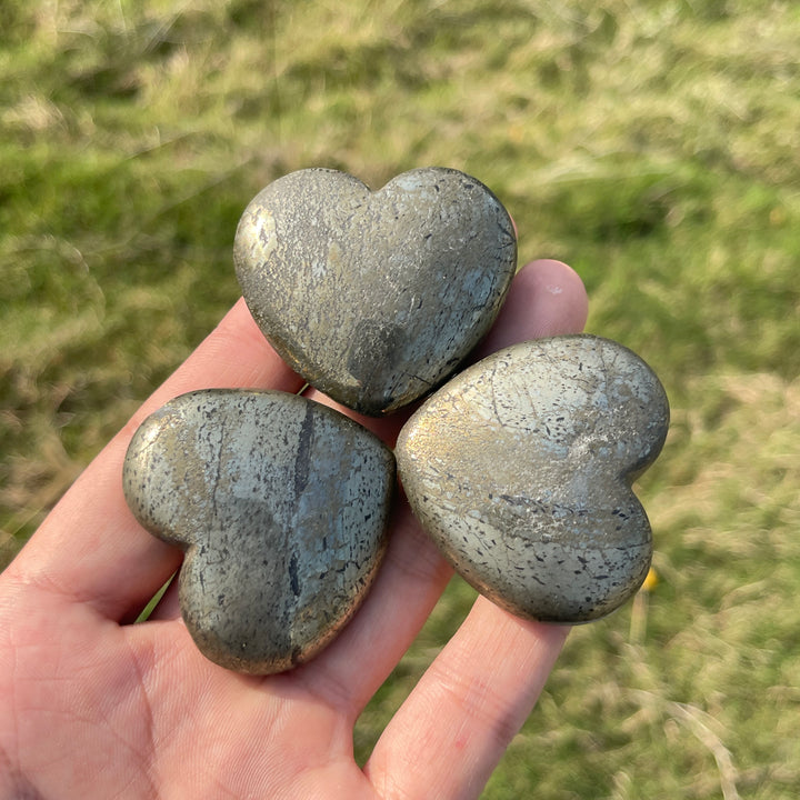 Natural Crystal Pyrite Heart