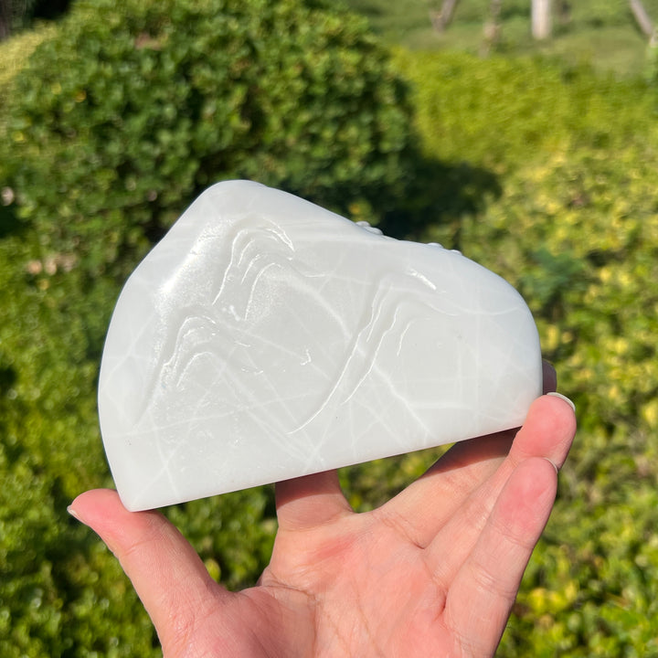 Unique,Natural Crystal TaiJi Stone Mountain Landscape