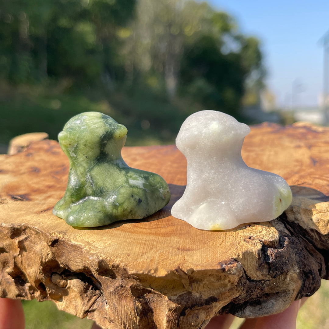 Natural Crystal Carving Cute Otter