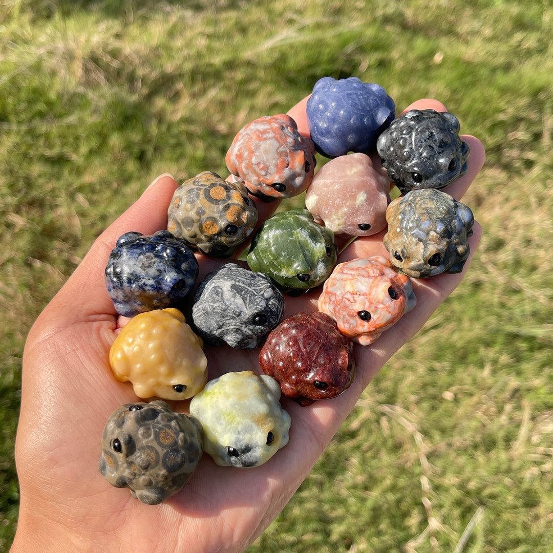 Natural Crystal Cute Mixed Material Toad