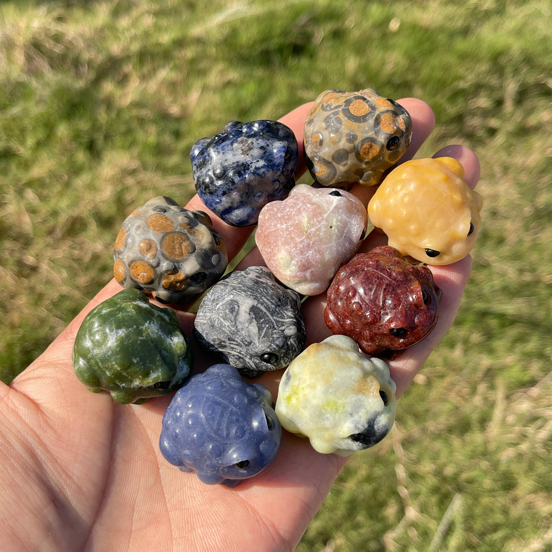 Natural Crystal Cute Mixed Material Toad