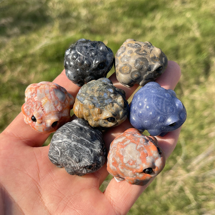 Natural Crystal Cute Mixed Material Toad