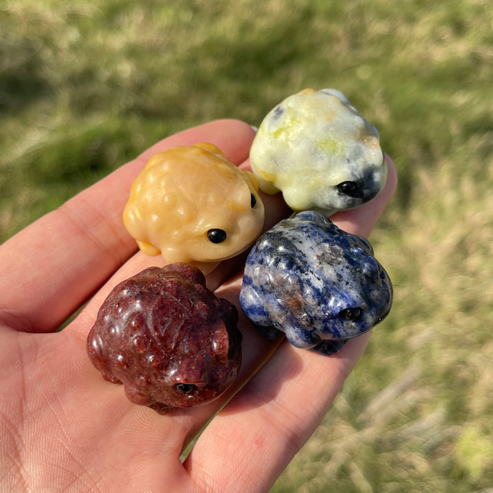 Natural Crystal Cute Mixed Material Toad