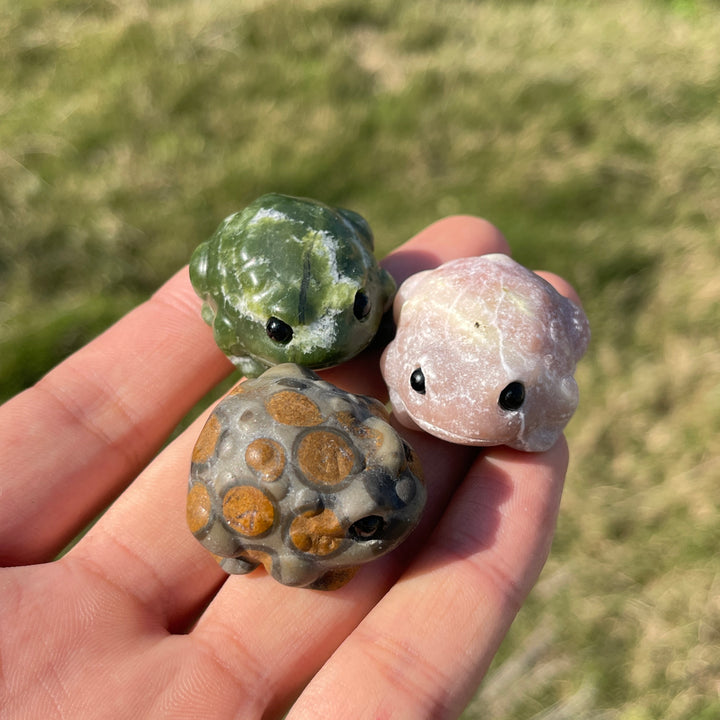 Natural Crystal Cute Mixed Material Toad