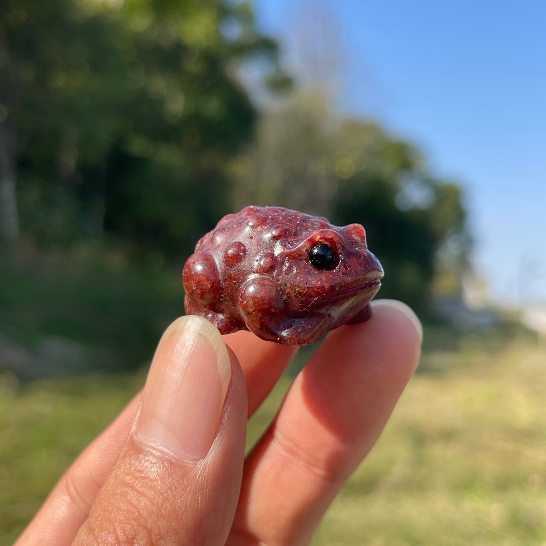 Natural Crystal Cute Mixed Material Toad