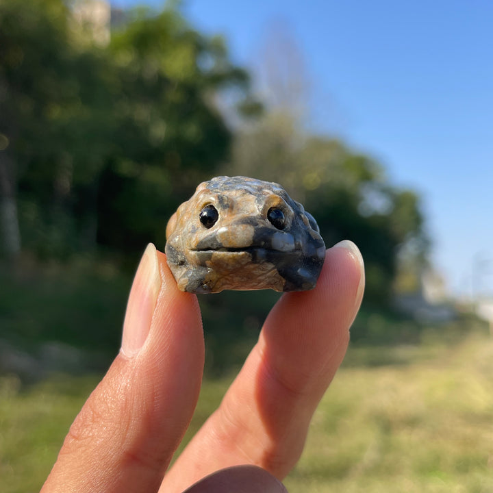 Natural Crystal Cute Mixed Material Toad