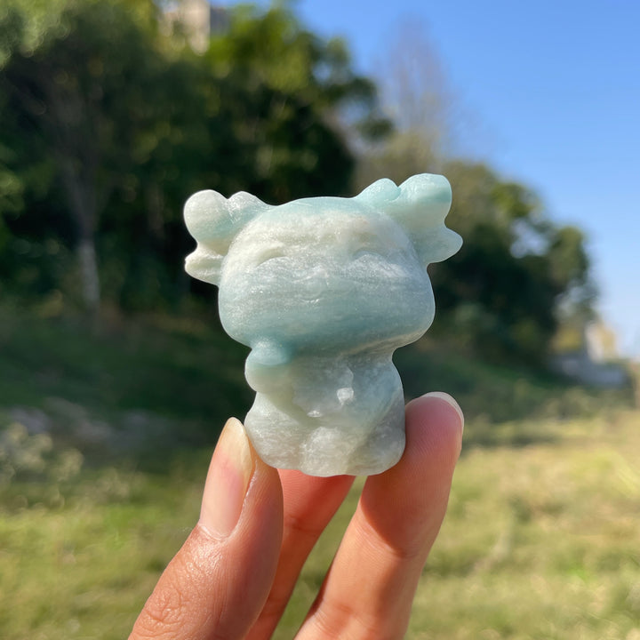 Natural Crystal Carving Waving Deer