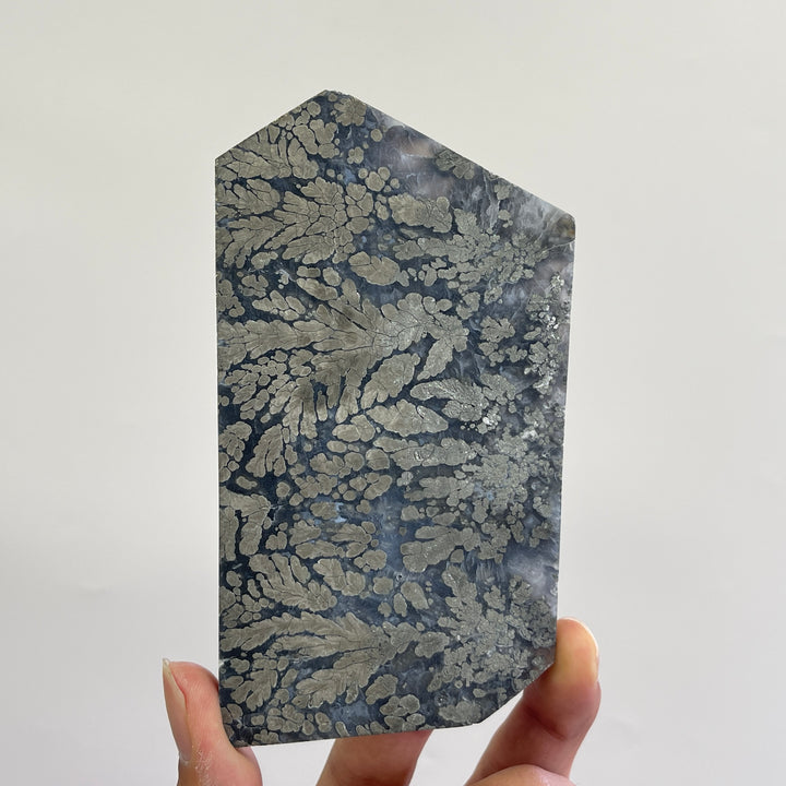 Unique,Natural Crystal Agate With Pyrite Slice
