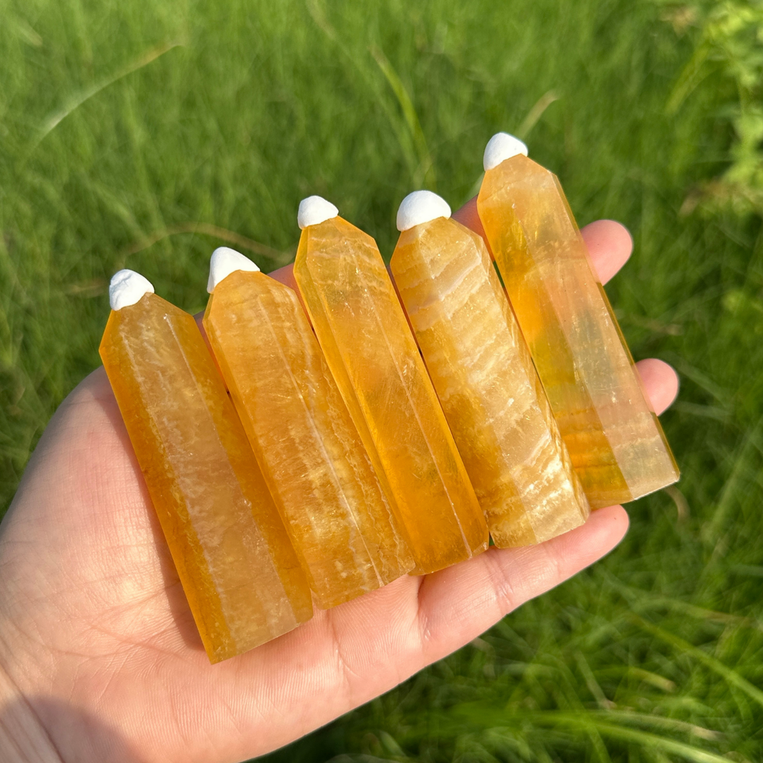 Yellow Fluorite Point