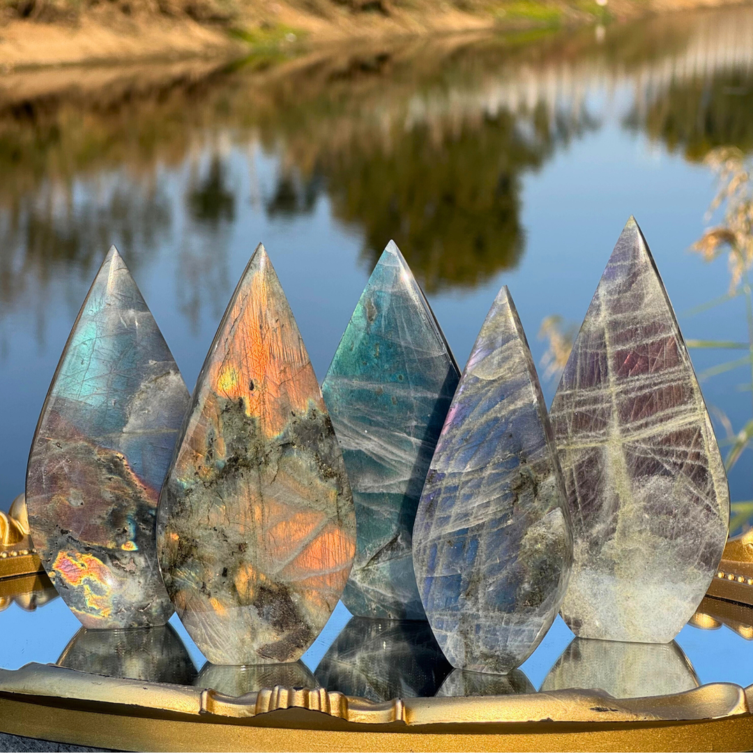 Natural Labradorite Teardrop