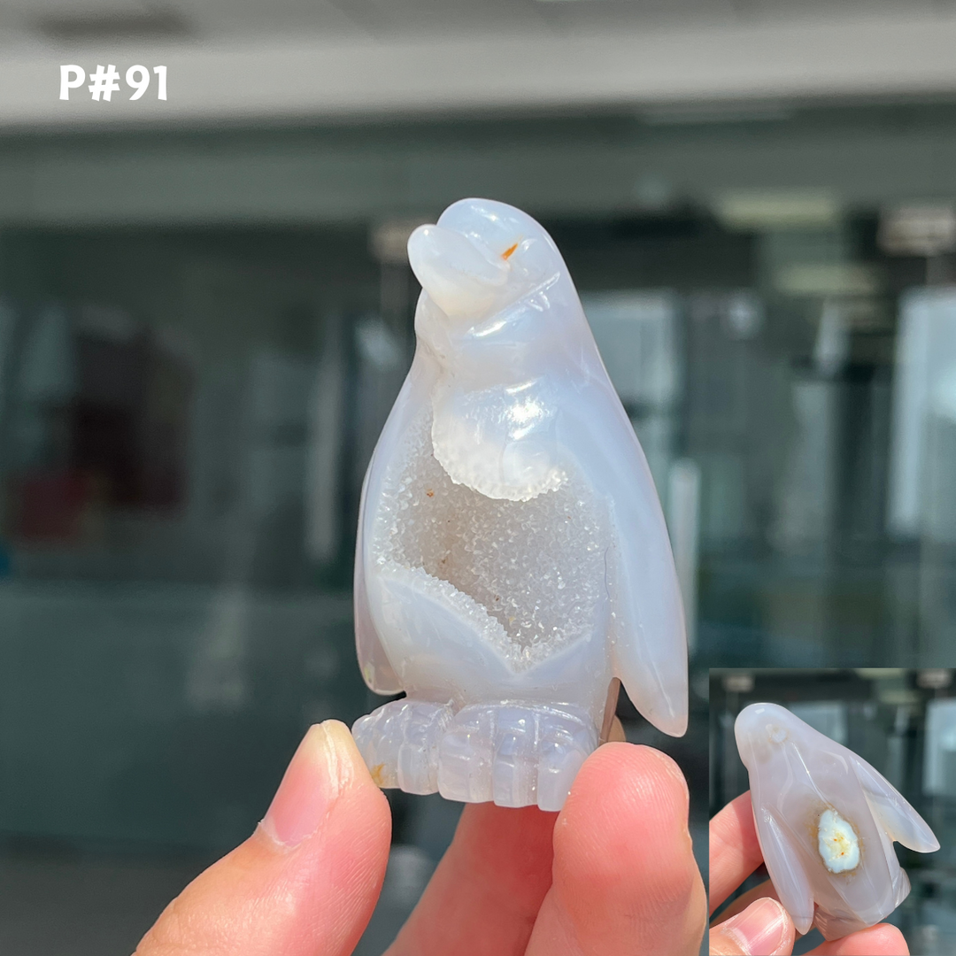 Unique, Agate Geode Penguin