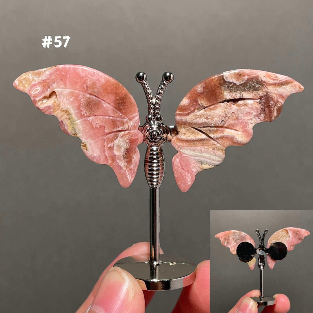 Unique,2.3"+Rhodochrosite Butterfly