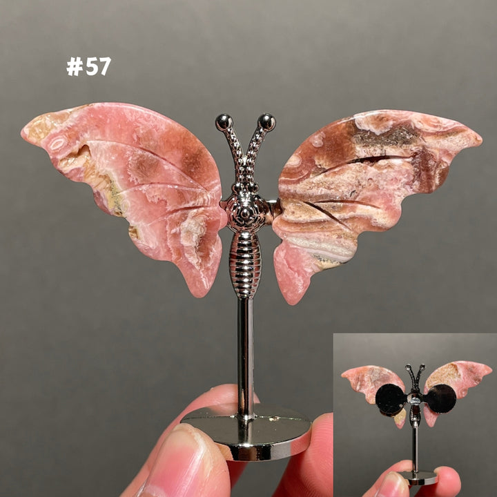 Unique,2.3"+Rhodochrosite Butterfly