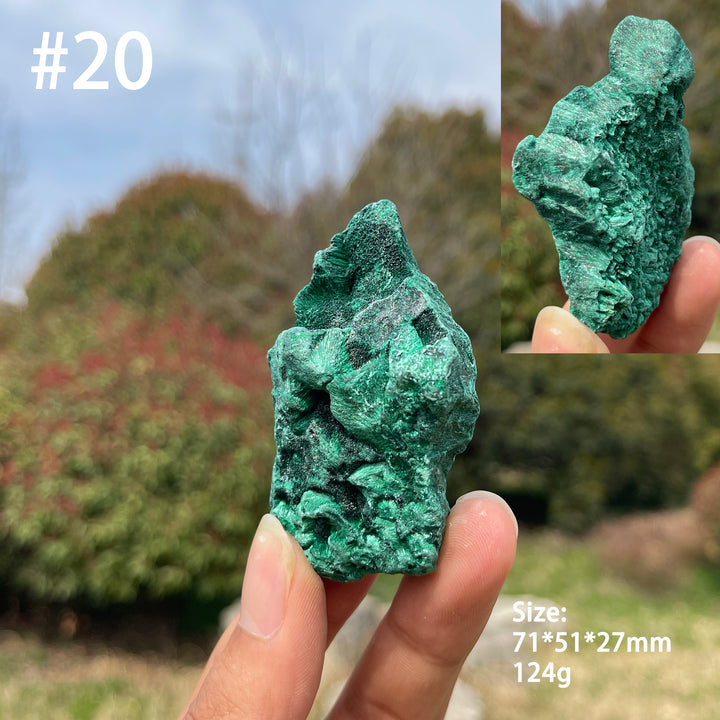 Unique,Natural Crystal Acicular Malachite Raw