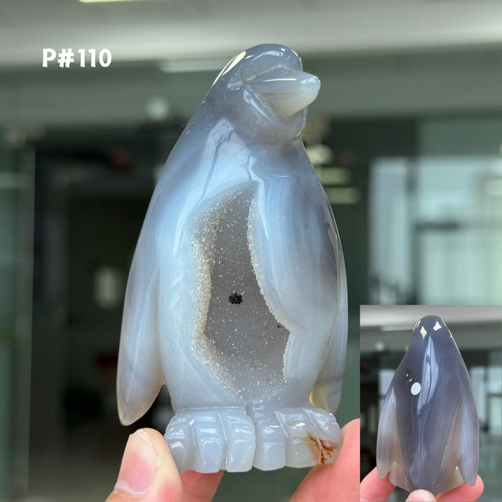 Unique, Agate Geode Penguin