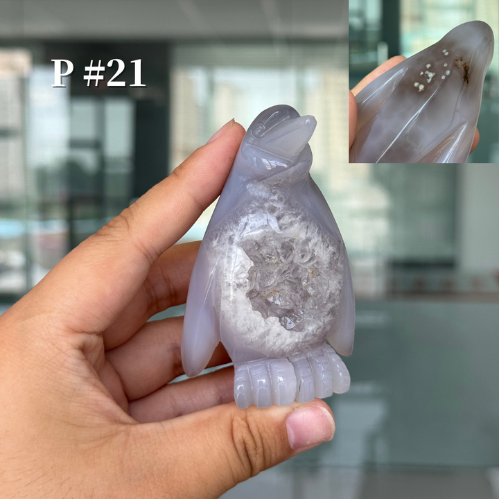 Unique, Agate Geode Penguin