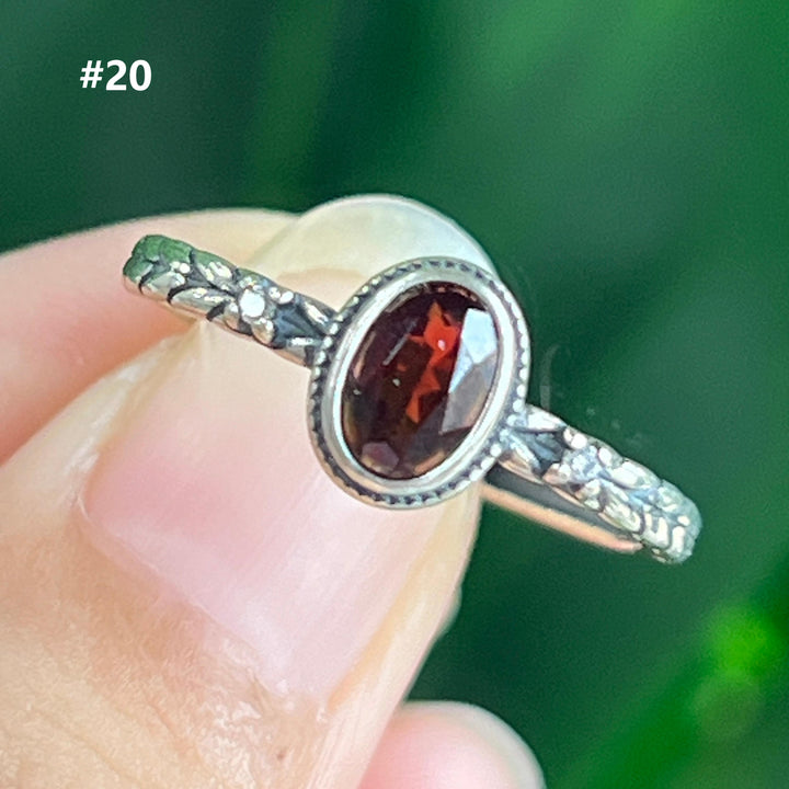 Garnet Ring,S925