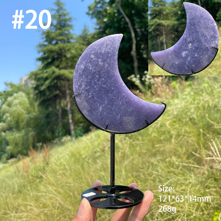 Unique,Natural Lepidolite Moon