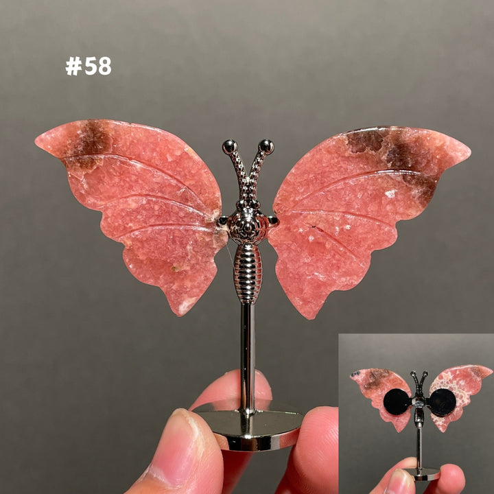 Unique,2.3"+Rhodochrosite Butterfly