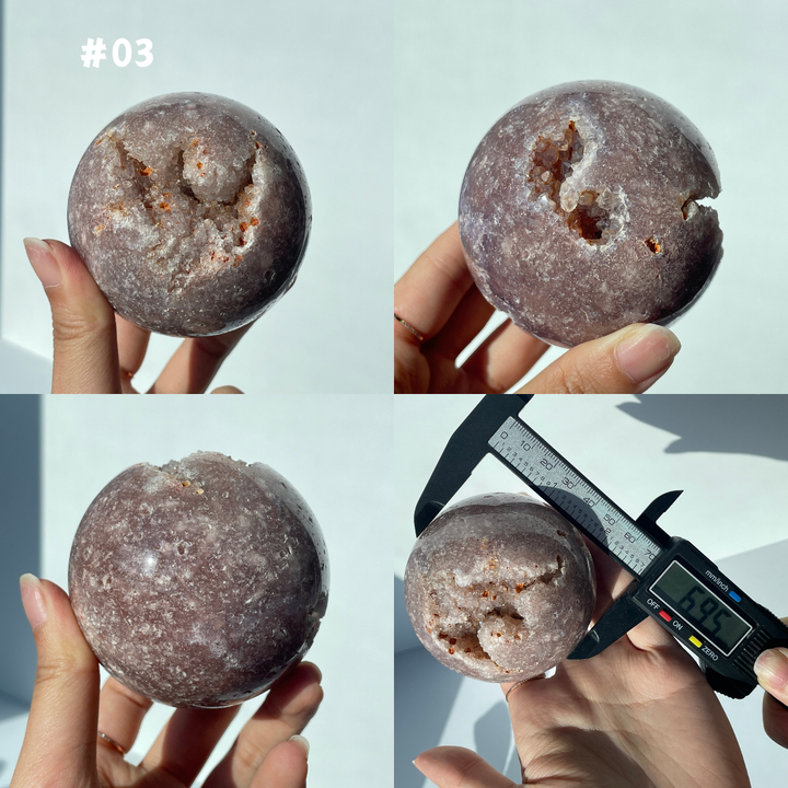 Big Sale,Pink Amethyst Sphere