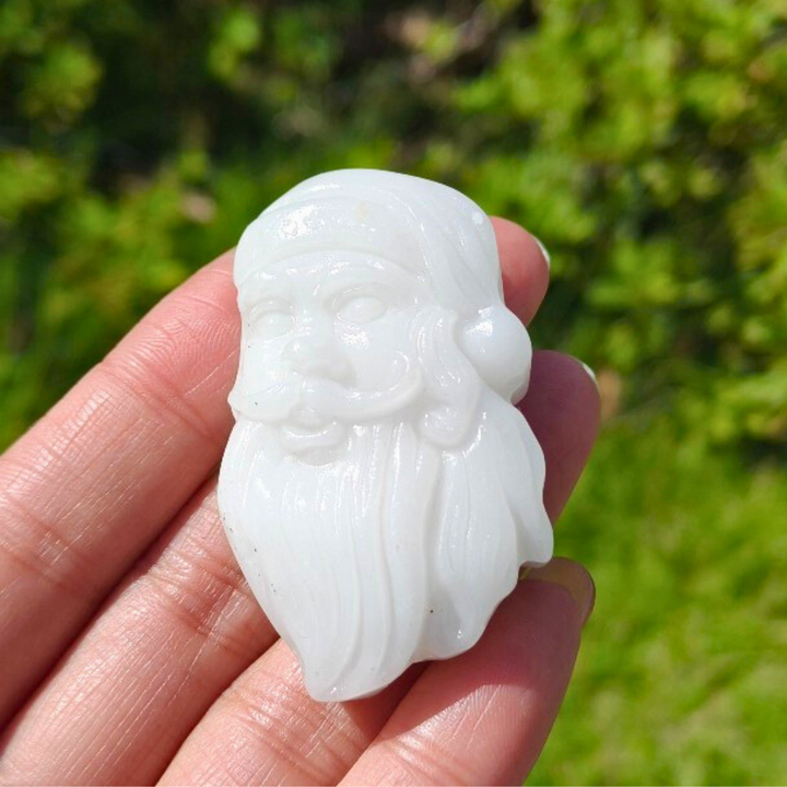 White Jade Santa Claus