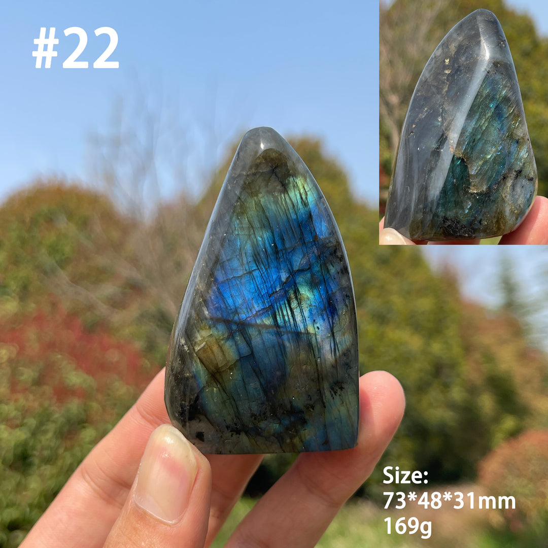 Unique,Natural Crystal Labradorite Ornament