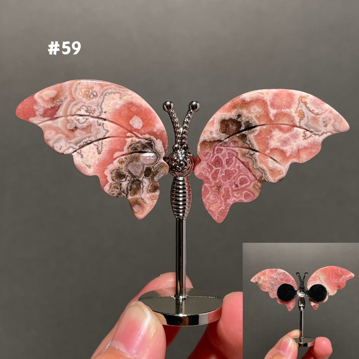 Unique,2.3"+Rhodochrosite Butterfly