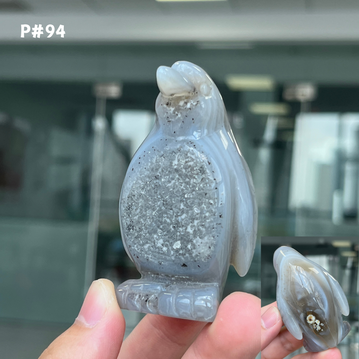 Unique, Agate Geode Penguin