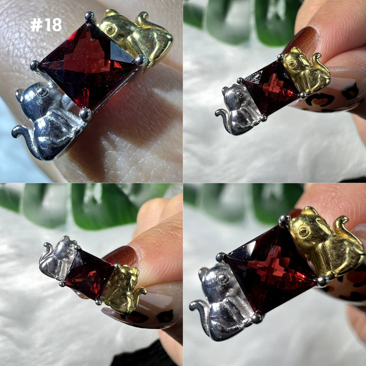 Garnet Black Ring Group,S925
