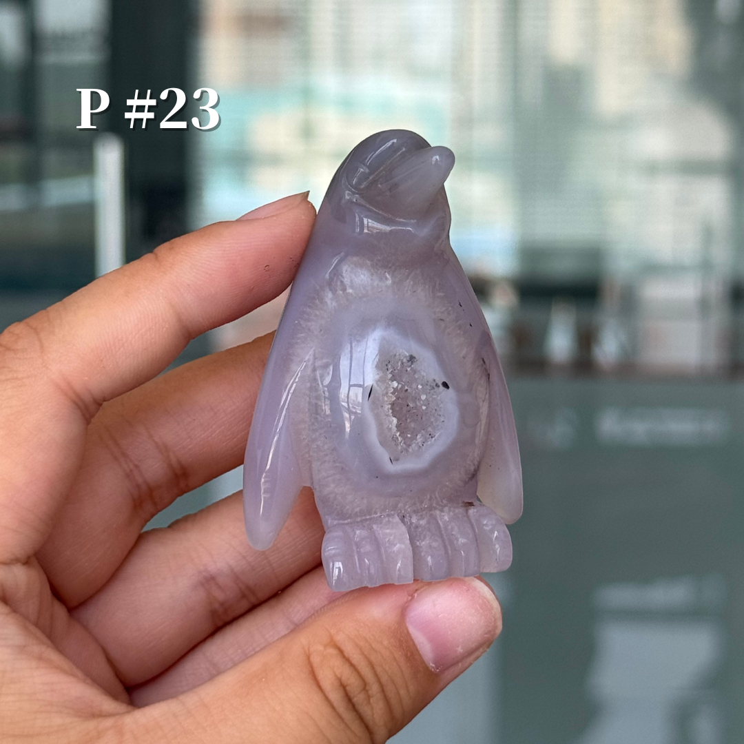 Unique, Agate Geode Penguin