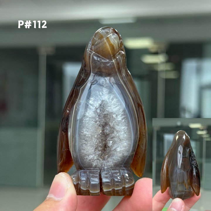 Unique, Agate Geode Penguin