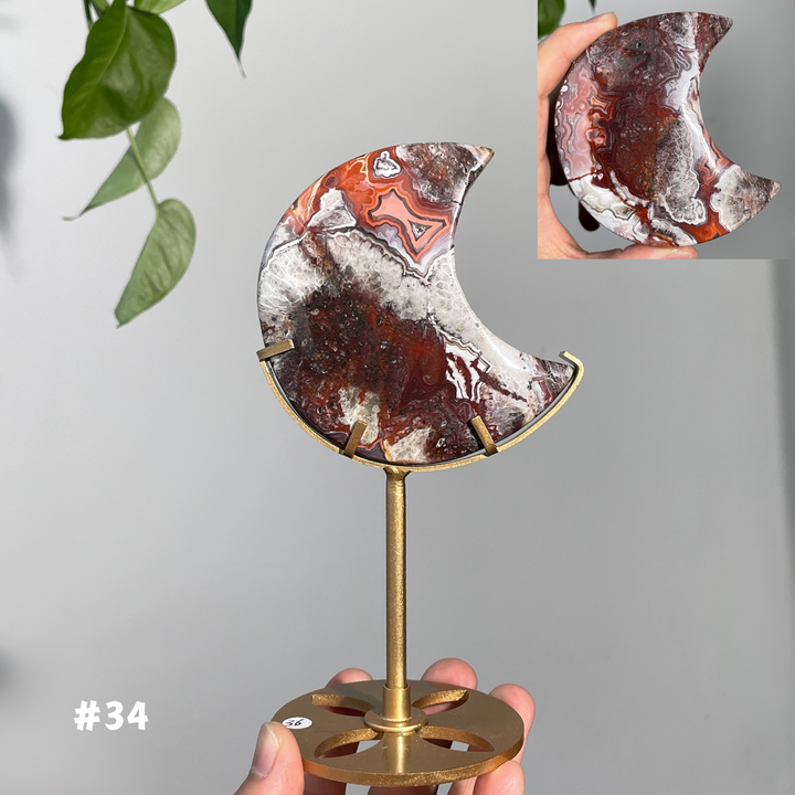 Unique, Mexican Agate Moon