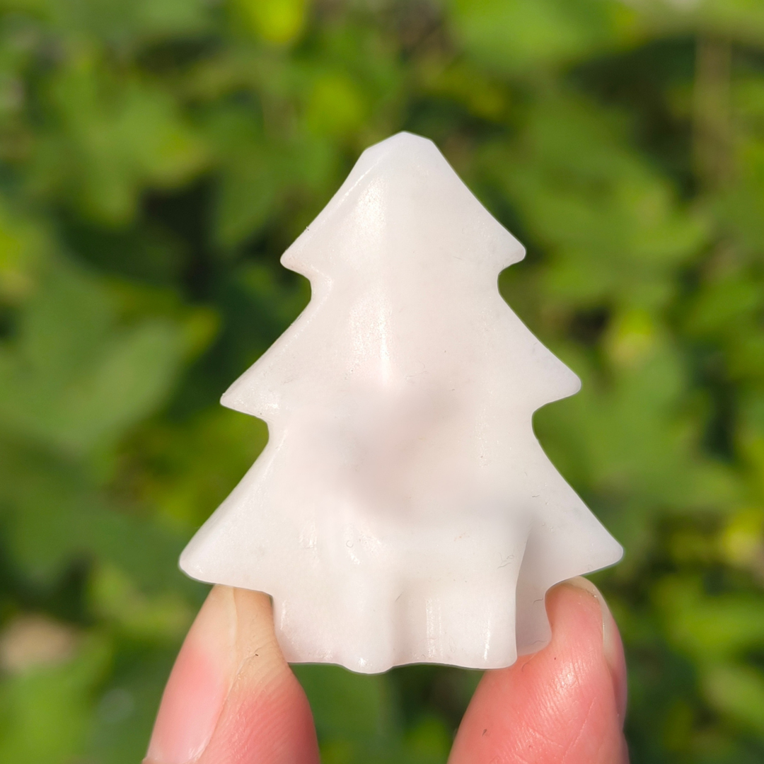 Crystal Carved Christmas Tree Deer