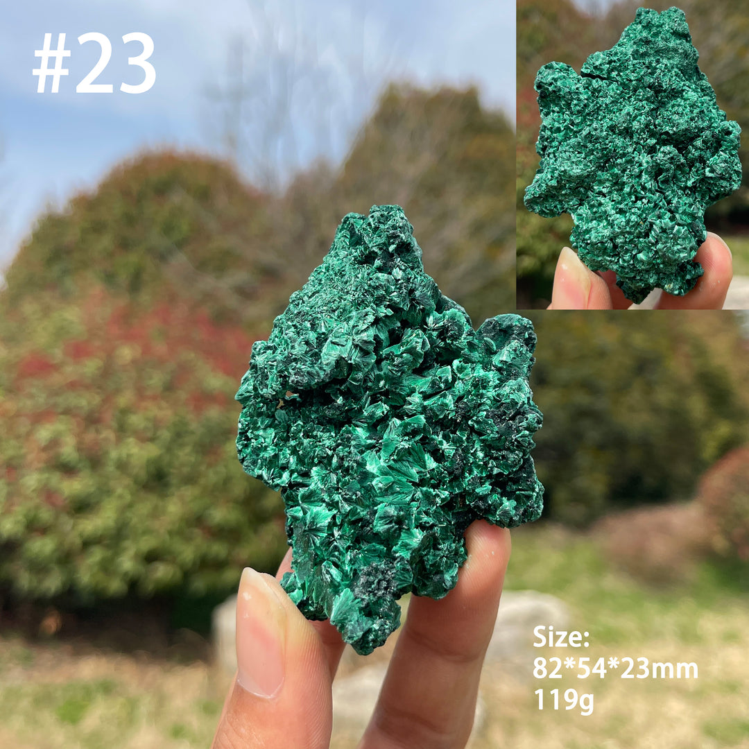 Unique,Natural Crystal Acicular Malachite Raw