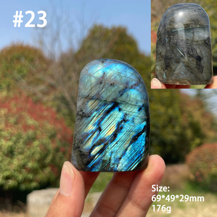 Unique,Natural Crystal Labradorite Ornament