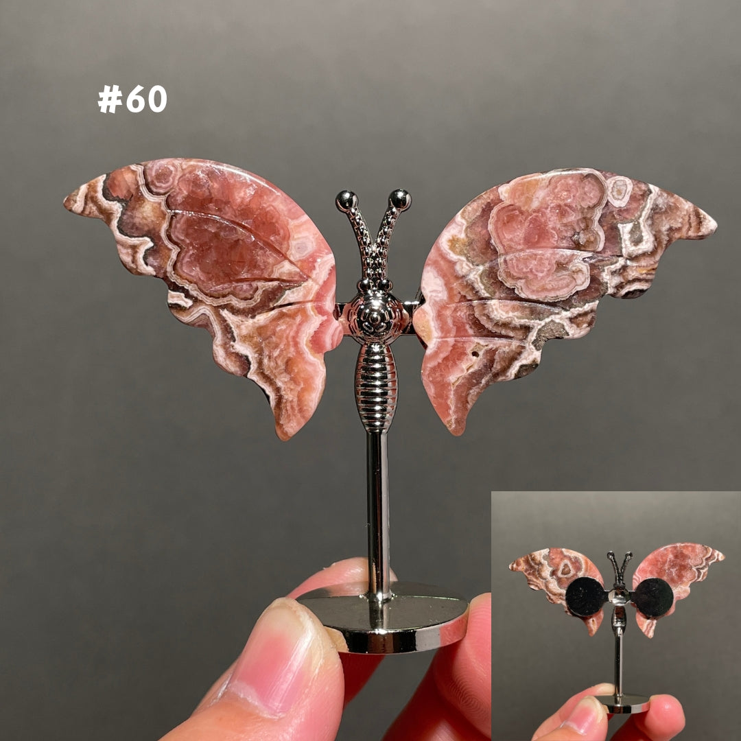 Unique,2.3"+Rhodochrosite Butterfly