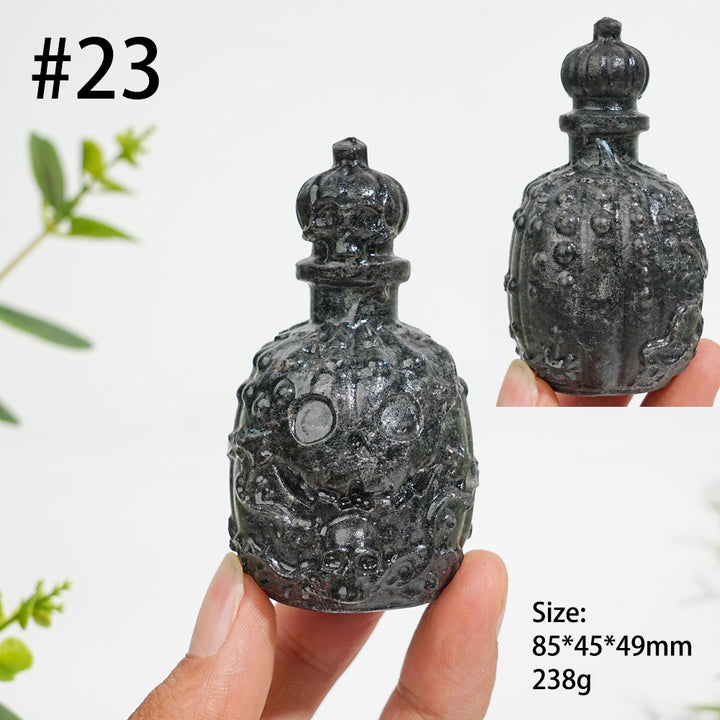 Unique,Natural Crystal Magic Potion Bottle Carving
