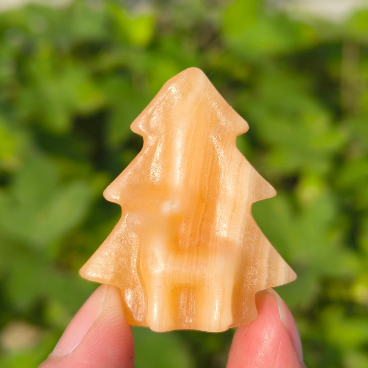 Crystal Carved Christmas Tree Deer