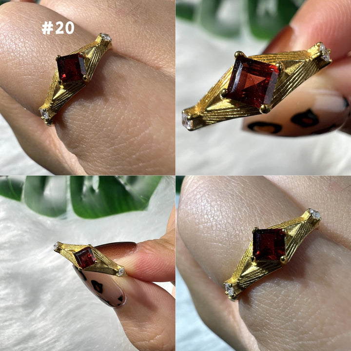 Garnet Black Ring Group,S925