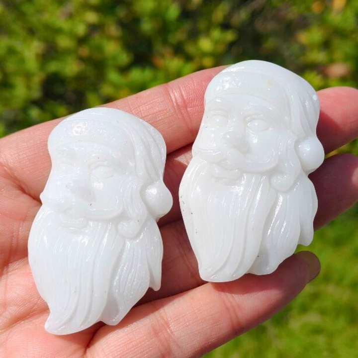 White Jade Santa Claus