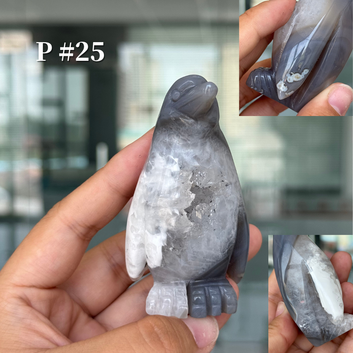 Unique, Agate Geode Penguin