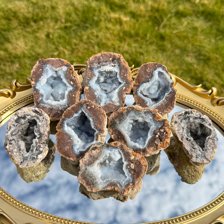Unique, Natural Moroccan Agate Geode