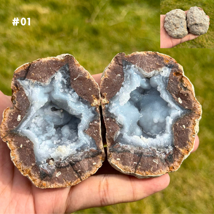 Unique, Natural Moroccan Agate Geode