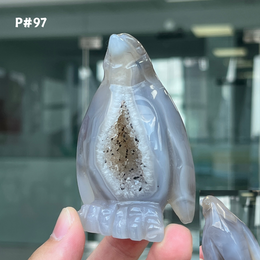 Unique, Agate Geode Penguin