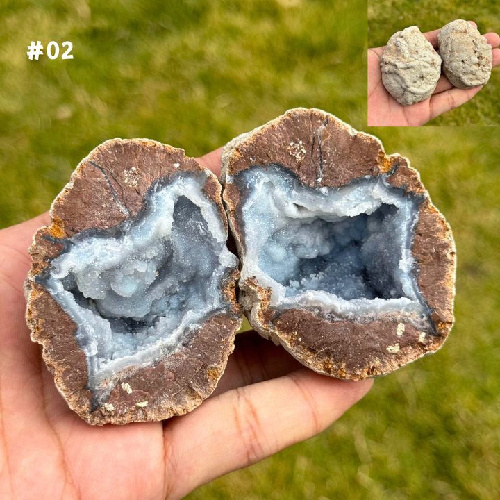 Unique, Natural Moroccan Agate Geode