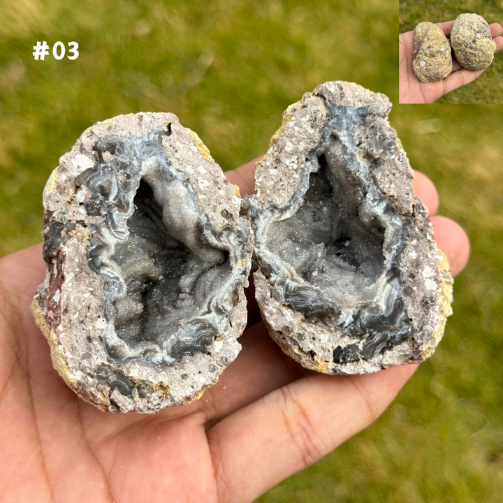 Unique, Natural Moroccan Agate Geode