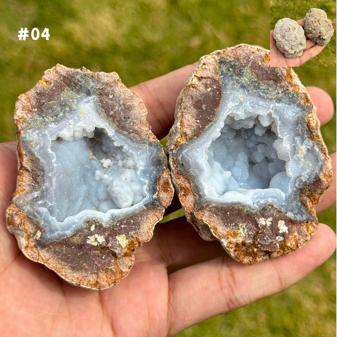 Unique, Natural Moroccan Agate Geode