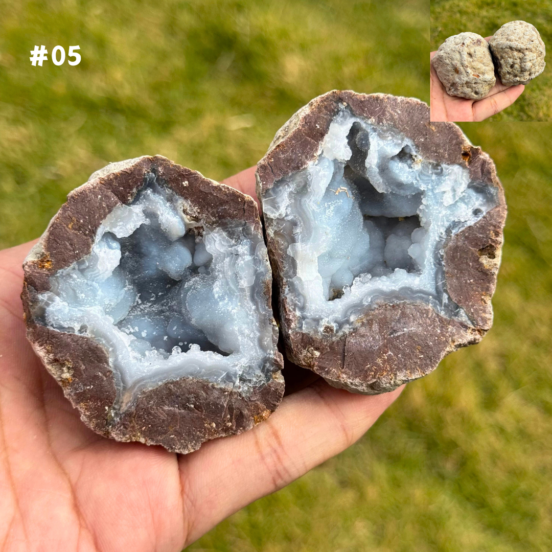 Unique, Natural Moroccan Agate Geode