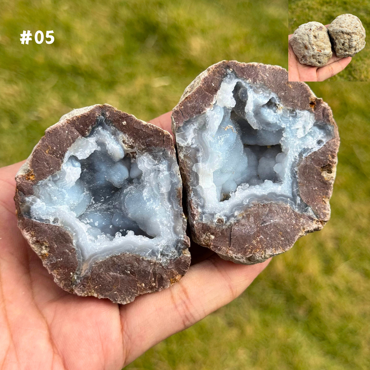 Unique, Natural Moroccan Agate Geode